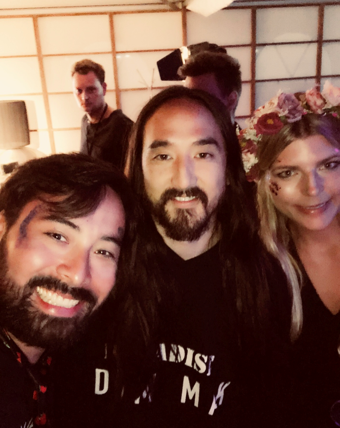 Steve Aoki with us