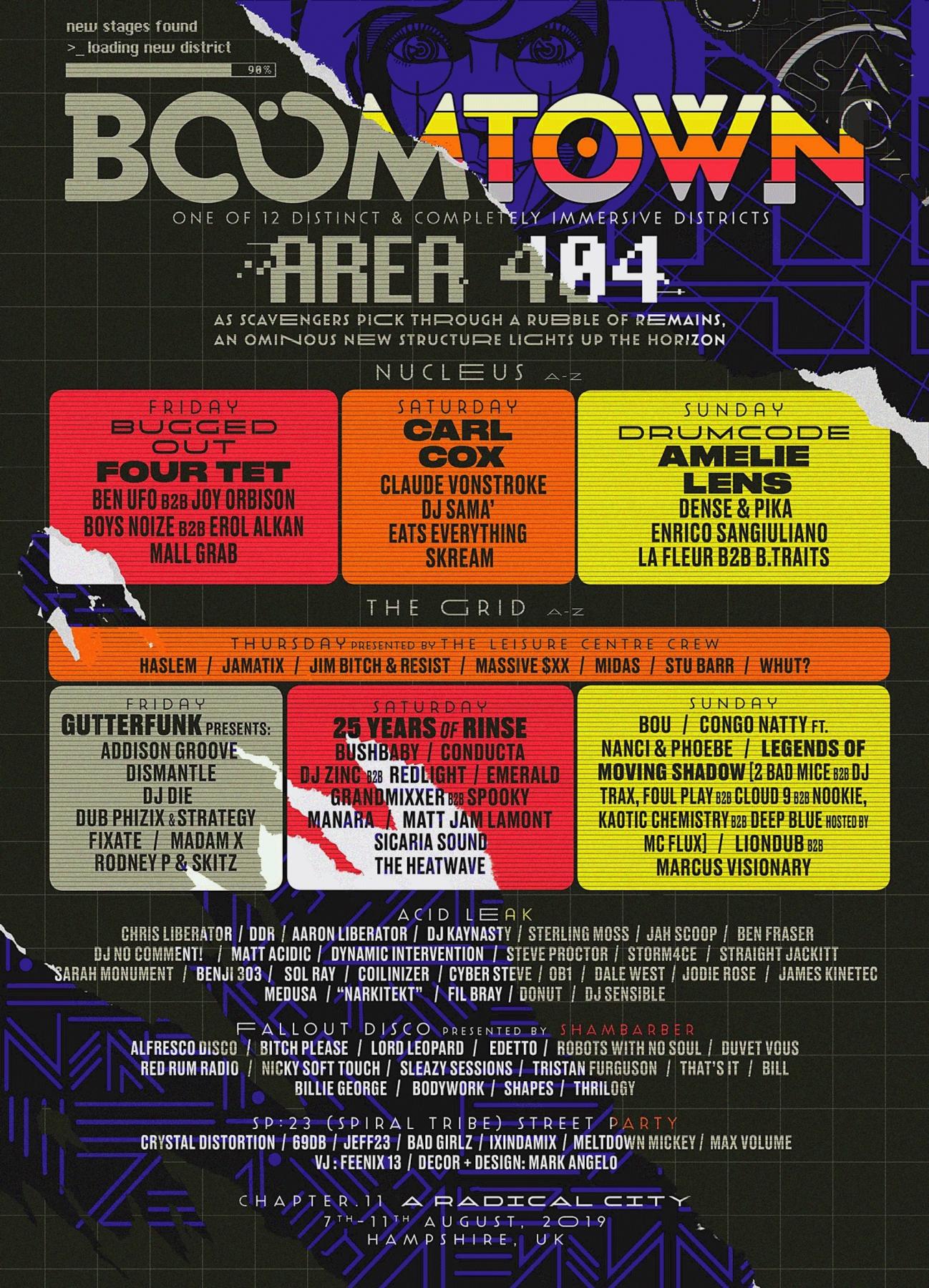  BOOMTOWN 2019 unveils 4 new stages for AREA 404!