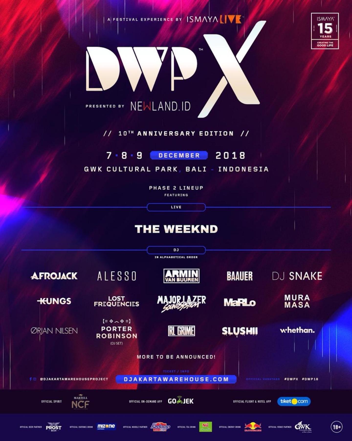 DJAKARTA WAREHOUSE PROJECT 2018 just dropped 2nd phase lineup - Check it out!