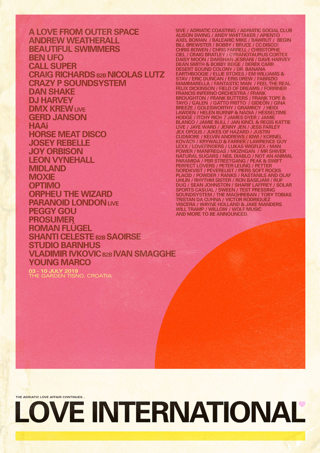  Lineup
