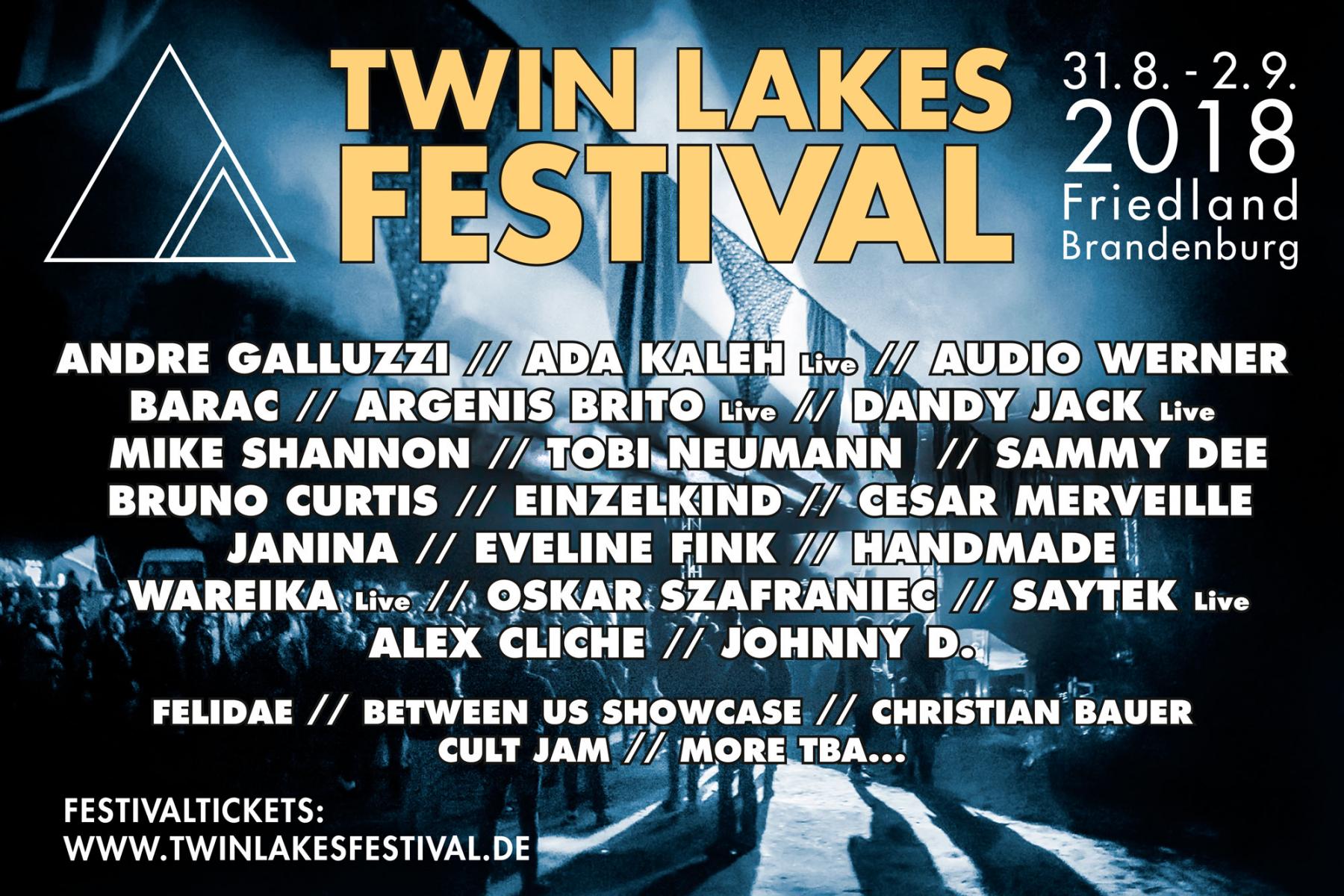 Twin Lakes Festival 2018 Line Up announced!